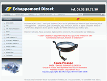 Tablet Screenshot of echappement-direct.com